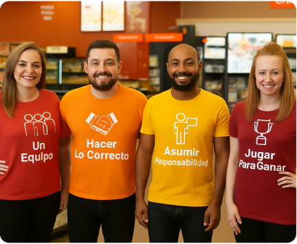 Día a día, nos esforzamos por crear un entorno inclusivo donde todos nuestros colaboradores y clientes se sientan bienvenidos y valorados. Fomentamos la diversidad en nuestra cadena de valor y trabajamos en que exista igualdad de oportunidades de crecimiento y desarrollo profesional para todos nuestros colaboradores.